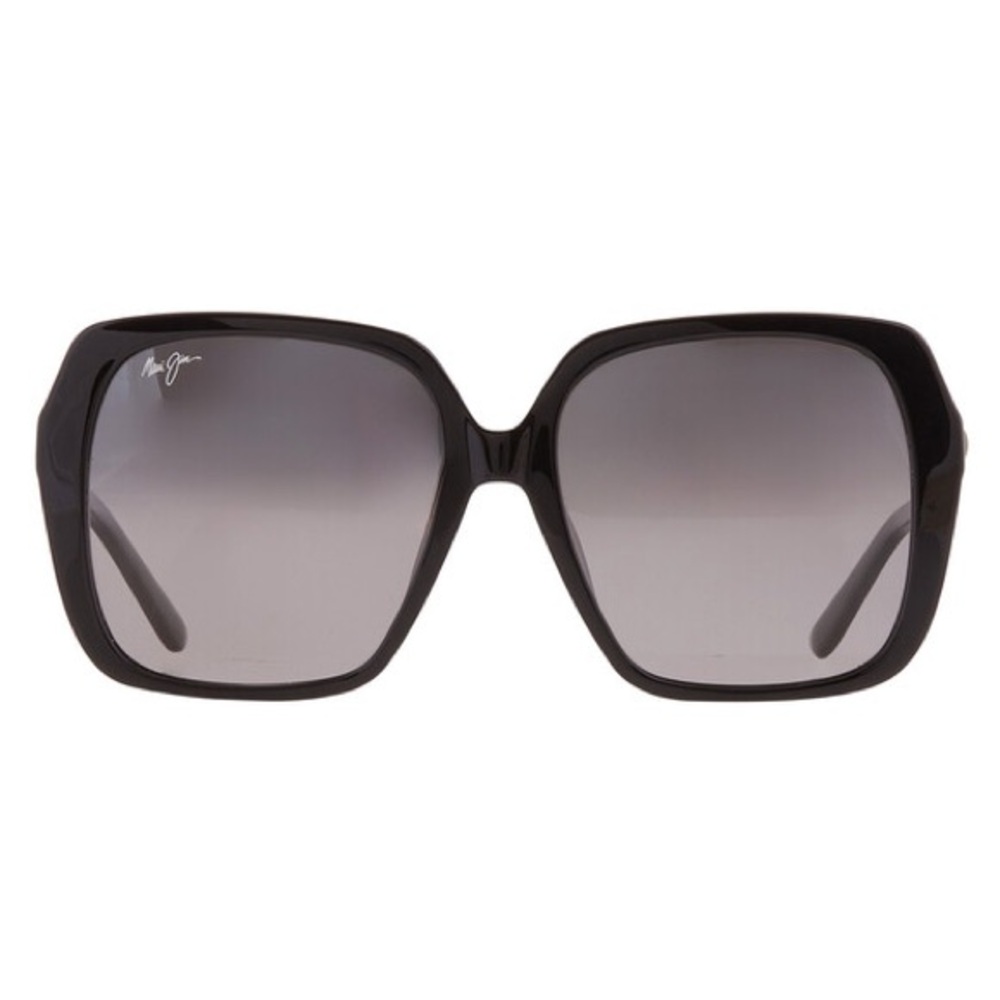Maui Jim Glossy Black Poolside Oversized Sunglasses